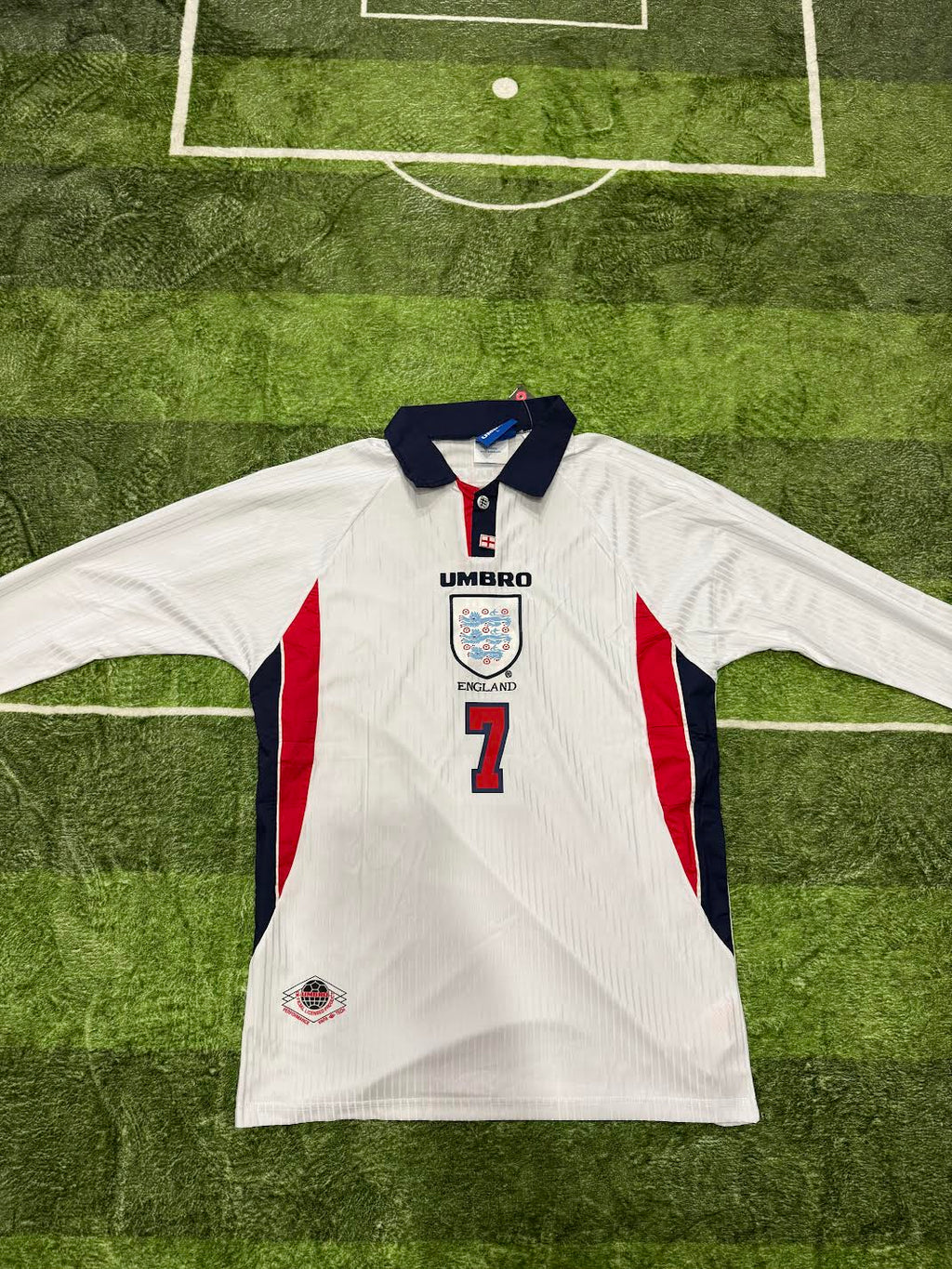 Beckham 1998 Long Sleeve England Jersey
