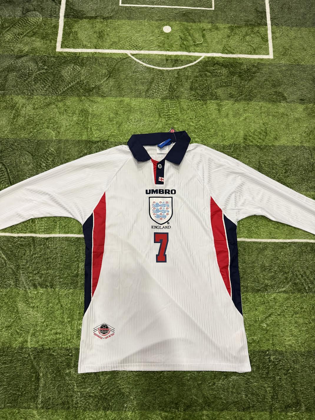 Beckham 1998 Long Sleeve England Jersey