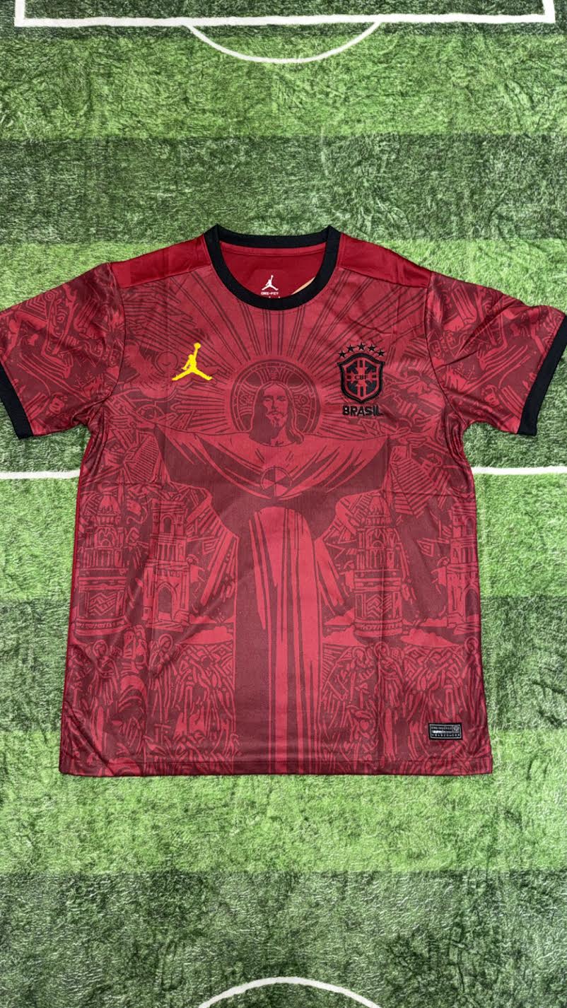 Brazil x Jordan Red Redeemer Jersey